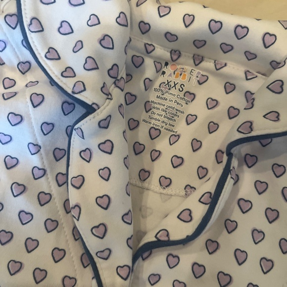 Roller Rabbit Purple Heart Pajamas - Picture 2 of 3